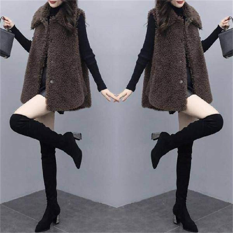 Faux Fur Teddy Bear Coat Women's New Autumn Winter Long Loose Puffer Jacket Wholesale