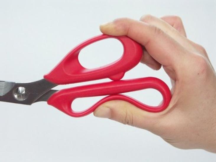 Sancraft Kitchen Hamauchi Cooking Easy to Made in Soft Red Scissors, Chinami, Scissors, Disassembled, Wash, Removable, Japan, Handle, CHI-01