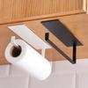 Non Rusting Multifunctional Household Heavy Duty Roll Paper Hanger Kitchen Non Perforated and Non Marking Wall Bracket