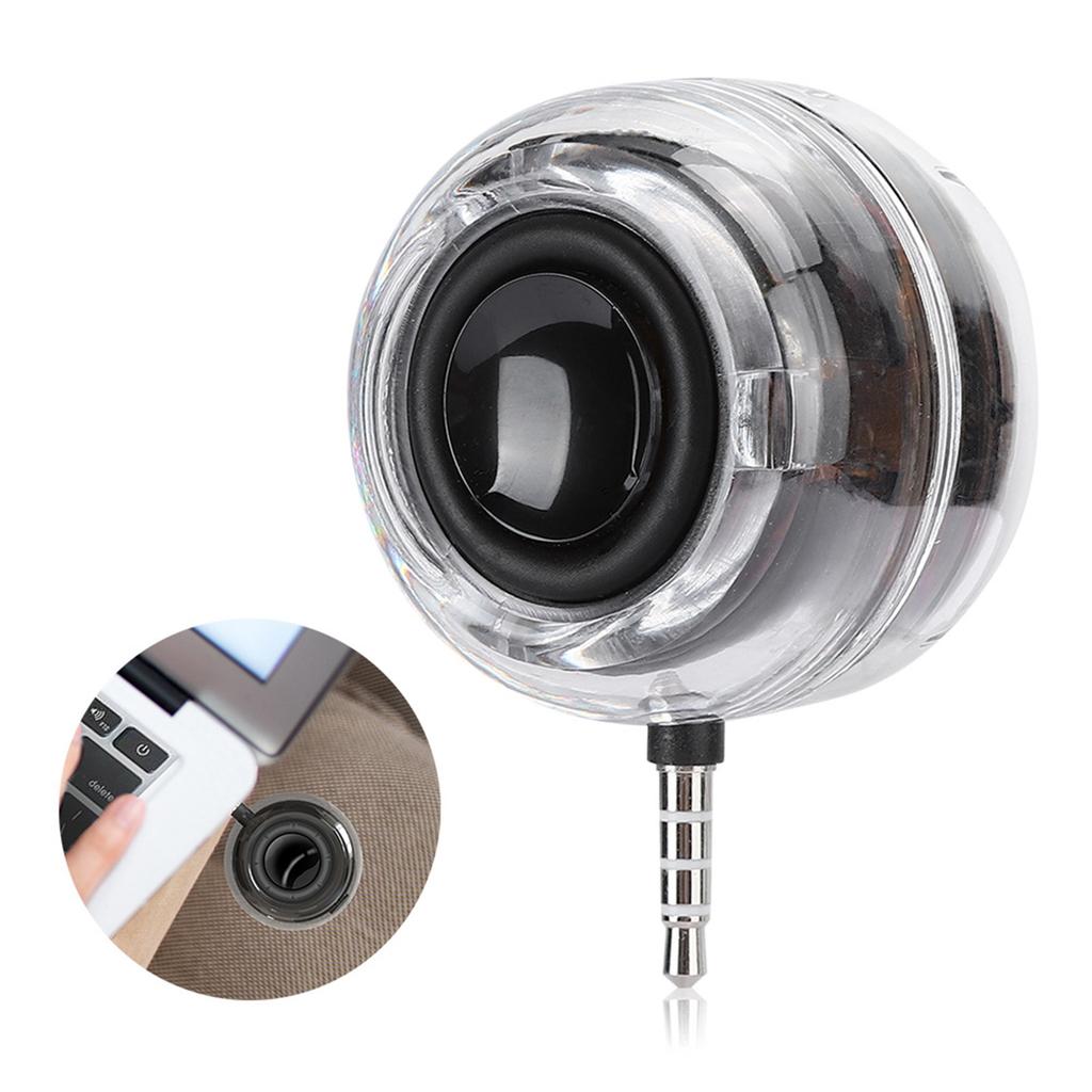 Portable Speaker with 3.5mm Plug Handsfree Speakers Audio Music Player for Phone Computer Use