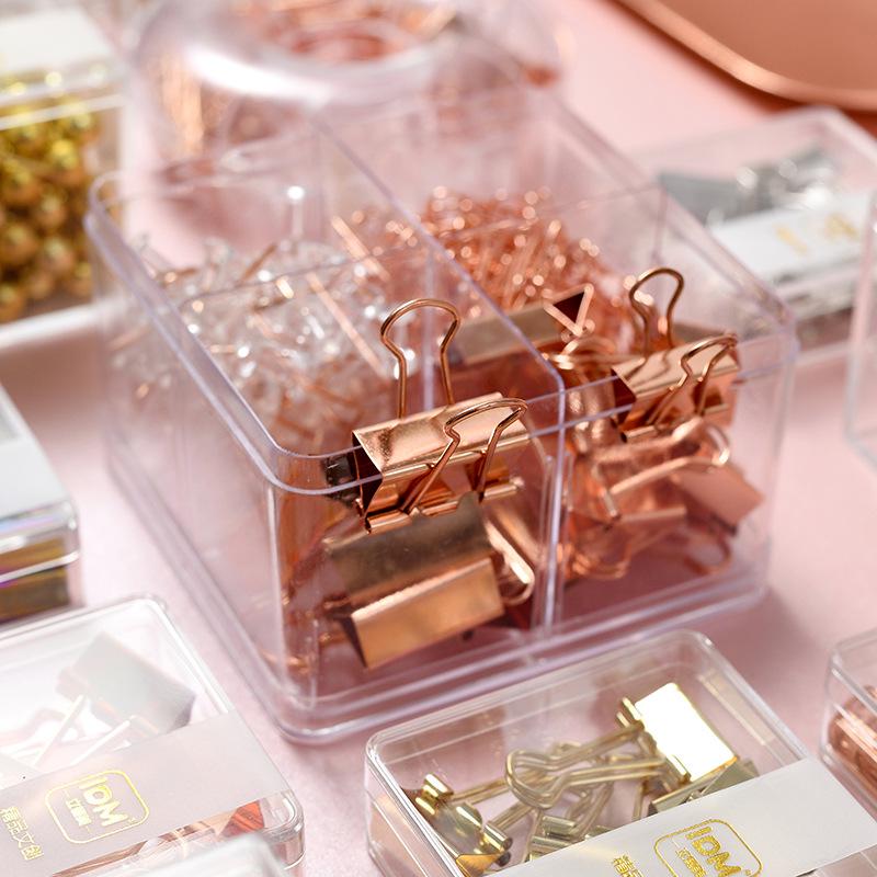 Set piuneză auriu roz și agrafe cu coadă lungă - Combinație Creative Office