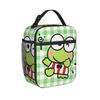 Keroppi Insulated Lunch Bags Cooler Bag Lunch Container Lattice Gingham Leakproof Lunch Box Tote for Men Women Office Picnic