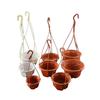 Suport Suspendat pentru Ghiveci de Flori din Plastic Suport Suspendat pentru Ghiveci de Plante Cârlige pentru Ghivece de Grădină Coș Suspendat pentru Casă Decor Balcon 24/36Cm