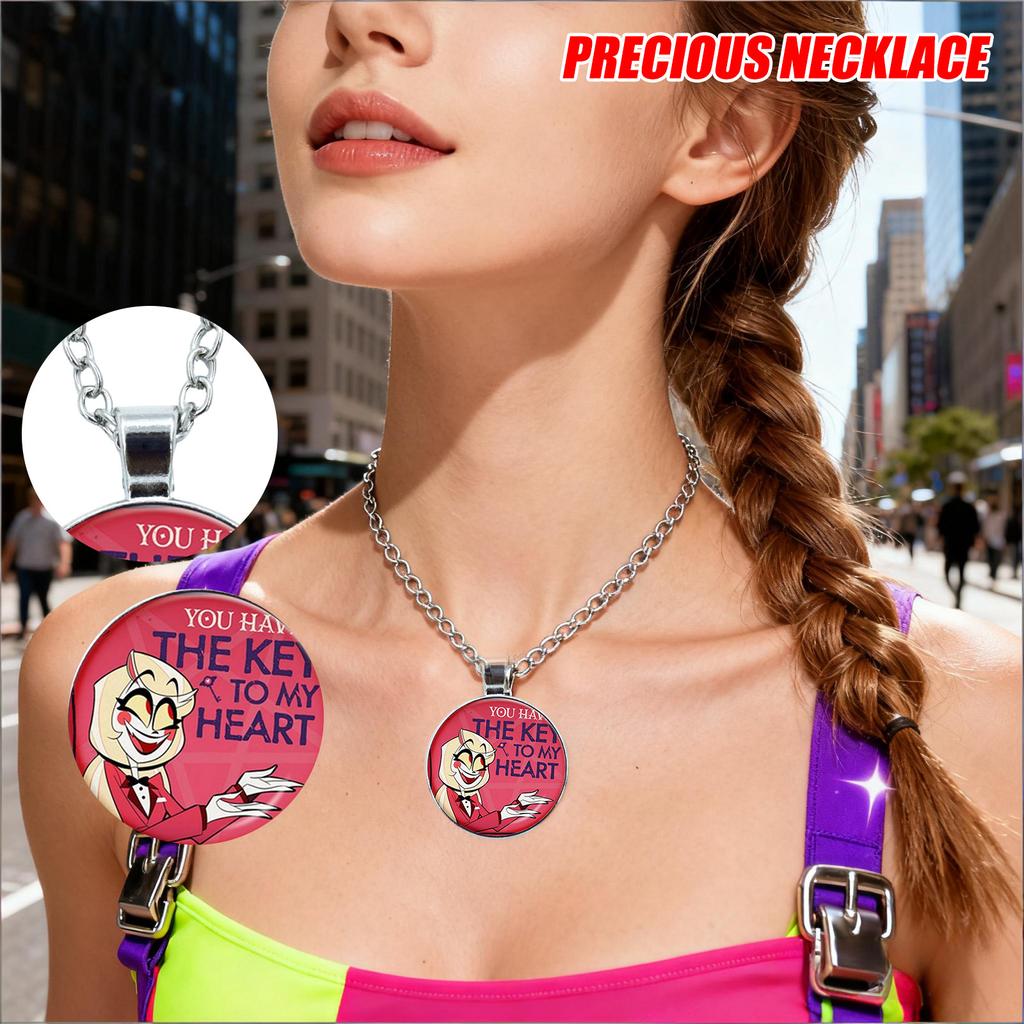 Hot Anime Merchandise - Women's Necklace And Pendant Accessories - Anime Hotel Pendant