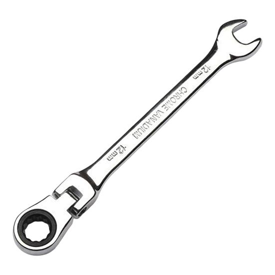 Ratcheting Combination Wrench Spanner 180-Degree Variable Angle Design Rust-resistant Quick Manual Ratchet Wrench