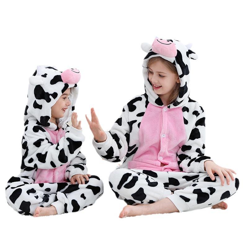 Michley Kids & Teens Animal Flannel Onesie - Homewear & Party Outfit