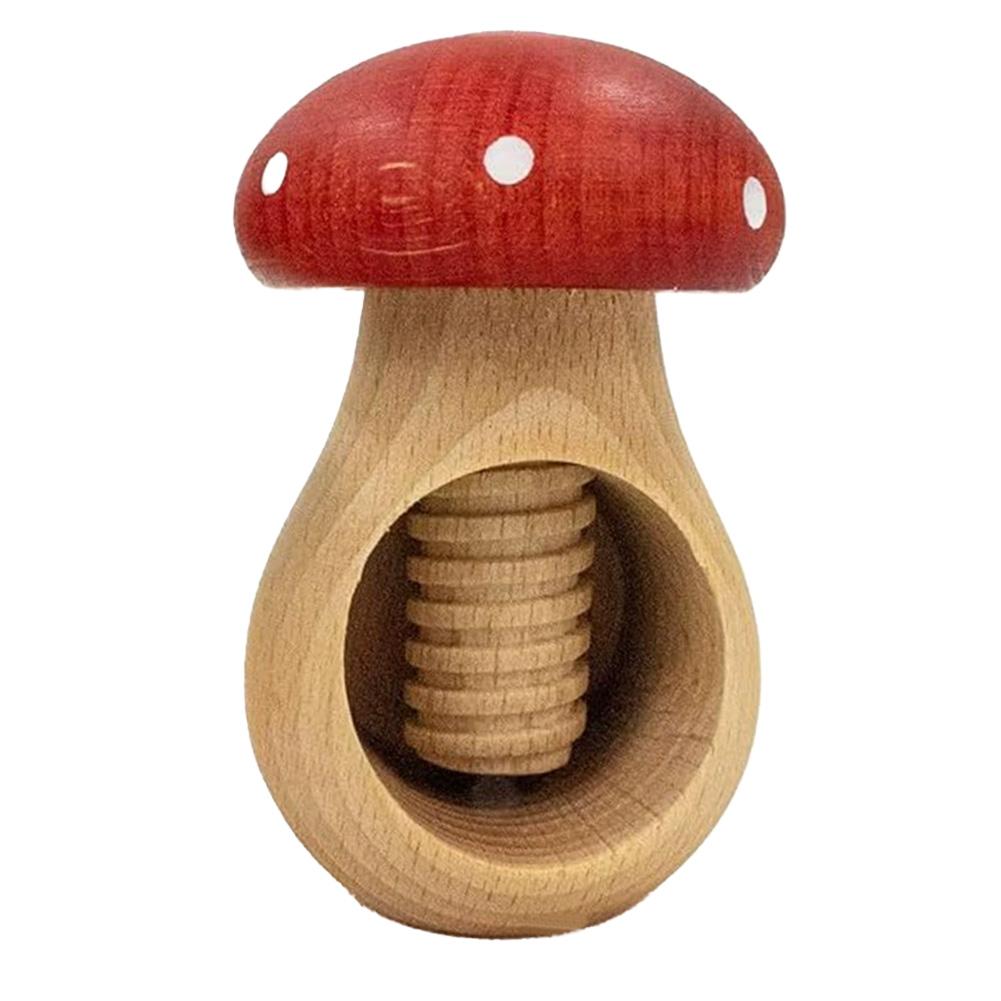 Creative Mushroom Shape Nutcracker Wooden Walnut Opener Walnut & Hard Shell Nut Opener Tool Multi-function Kitchen Tool