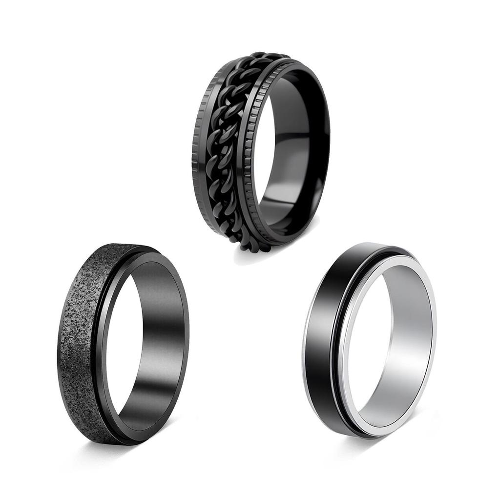 Europäische & Amerikanische Retro High-End Titanstahl Partnerringe - Vielseitige Date Paarringe