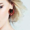 Fashionable Black French Earrings Portable Sturdy Alloy Construction Ornament for Everyday Use and Formal Setting