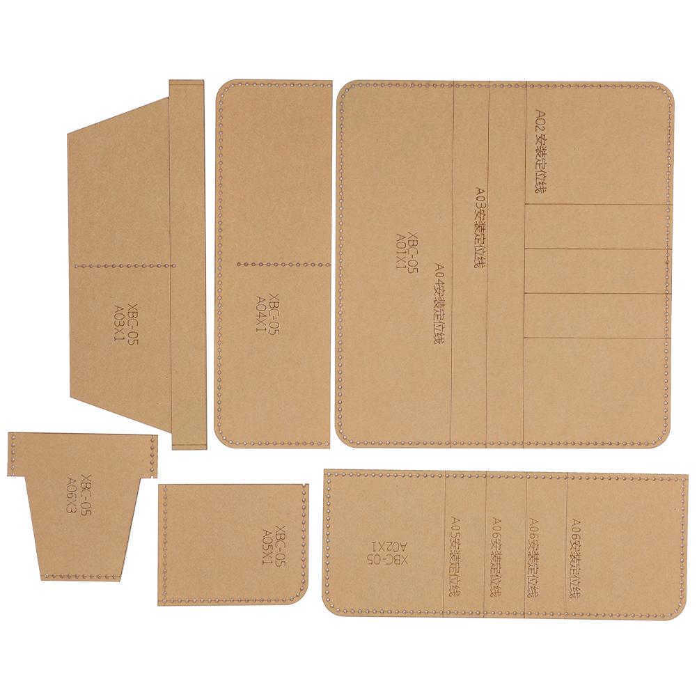 Acrylic Wallet Template Transparent Manual DIY Portfolio Leather Craft for Long Wallet