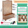Anti-corrosion Wooden Trellis & Planter Box for Balcony Gardens