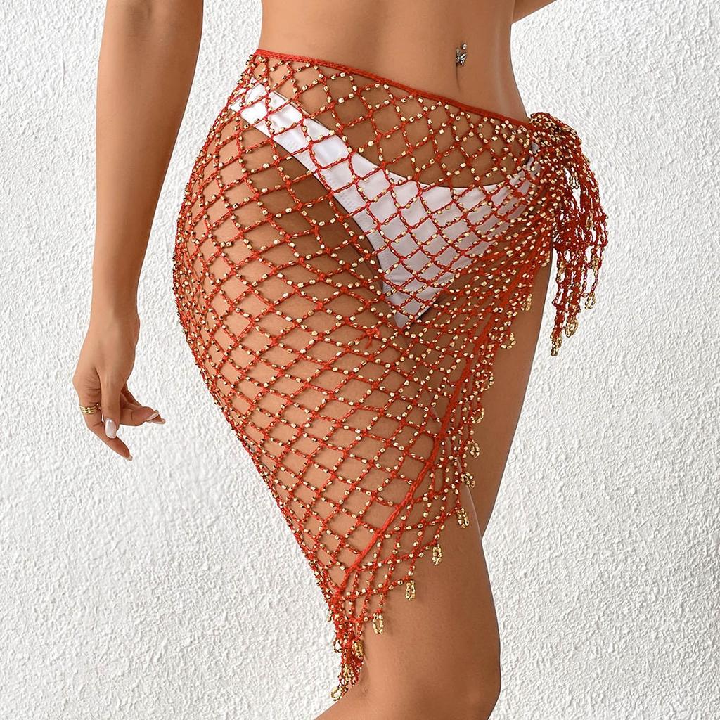 New Styles, Hand Hook Bead Ordering, Shawl, Wrap Skirt, Swimsuit Outerwear, Sexy Hoodie, Triangular Scarf, Mesh, Beach Skirt