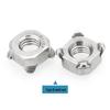 304 Stainless Steel Square Weld Nut Four-Corner A/B-Type