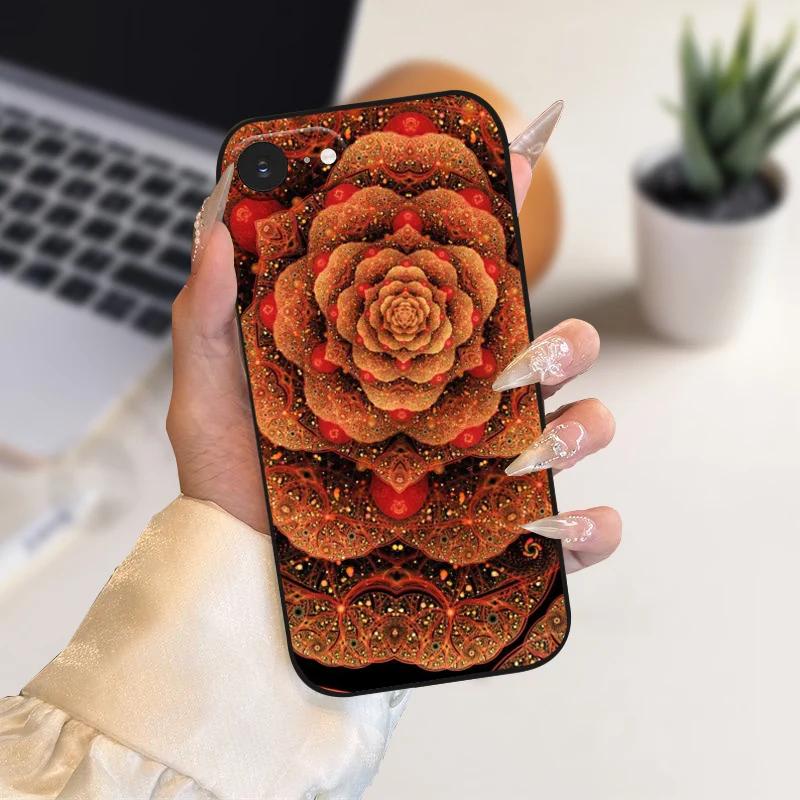 Case For iPhone SE4 Fashion Color Painted Soft Silicone Phone Coque Cover For Apple iPhone 16e 5G A3409 A3408 Shockproof Cases