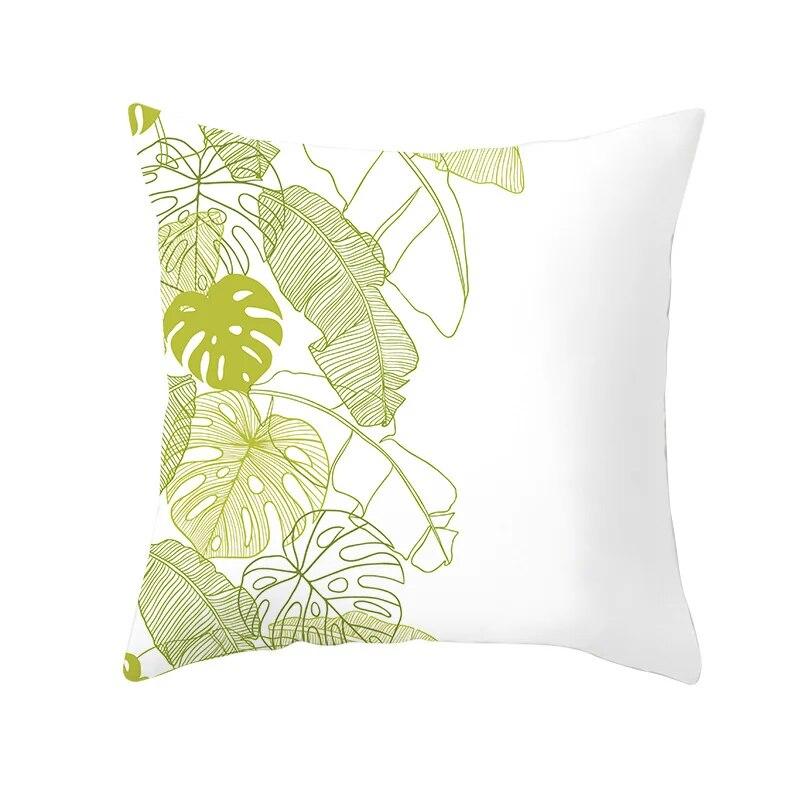 Bedroom Sofa Living Room Pillowcase Autumn Maple Leaf  Fresh Print Floral Plant Cushion Cover