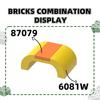 28 20Pcs/lot Curved 3 x 4 Block Moc Hue Accessories Works With Brick DO-IT-YOURSELF Children's Toy Assembly Parts