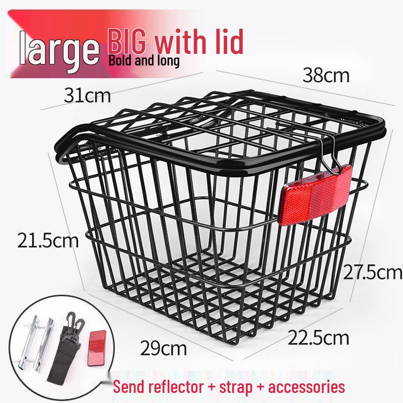 Folding Rear Bike Cargo Basket: Large Capacity Mountain Bike Luggage Rack