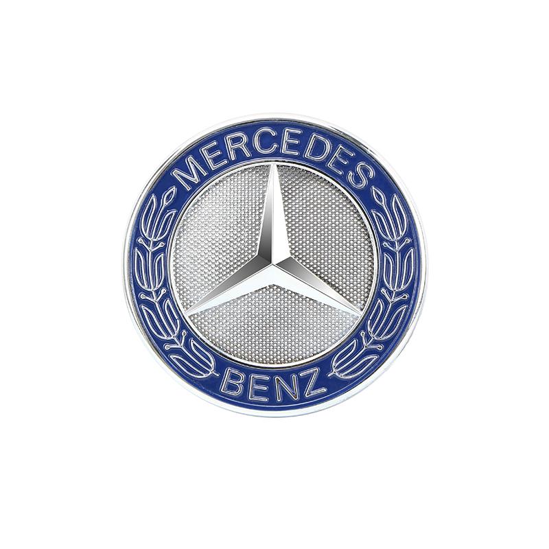 TVE4 Ornaments Car Metal Flat Hood Emblem Front Badge Logo For Mercedes Benz