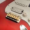 Musiclily Ultra Modern Style Brass Saddles for Electric Gold of 10.5mm Strat/Telecaster Guitars, (Set 6)