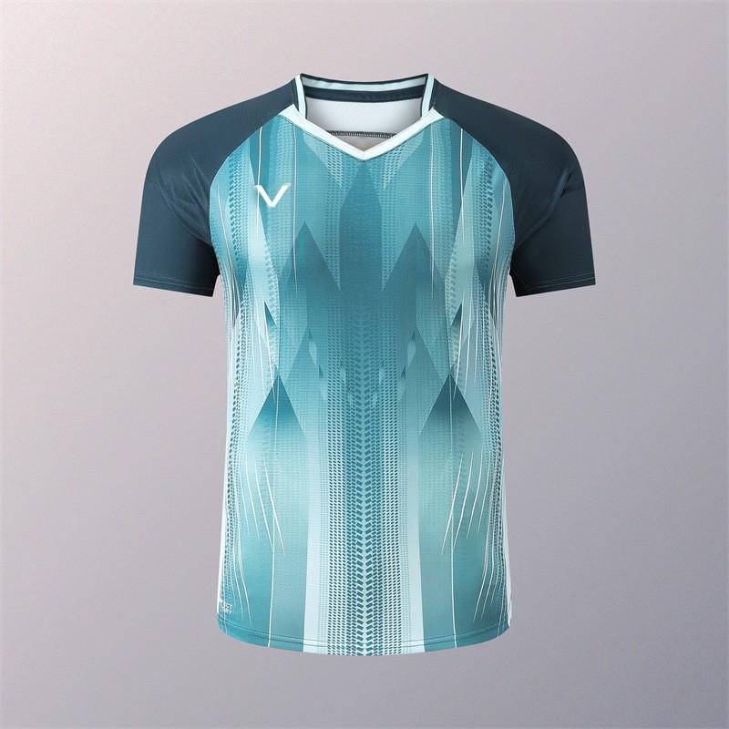 Maglietta da Badminton Unisex a Maniche Corte Sportiva Uomo Donna Bambini Studenti Pallavolo Allenamento Competizione Uniforme di Squadra