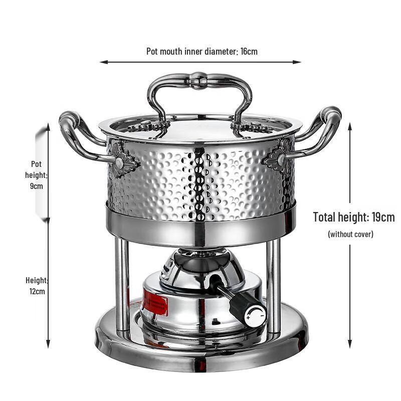 Xiyi 304 Stainless Steel Portable Mini Hot Pot Stove