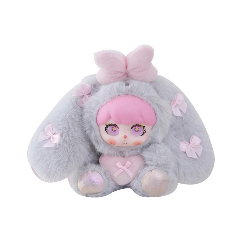 Plüsch-Hasen-Schlüsselanhänger mit Silikon und Polyester für Kinder und Erwachsene