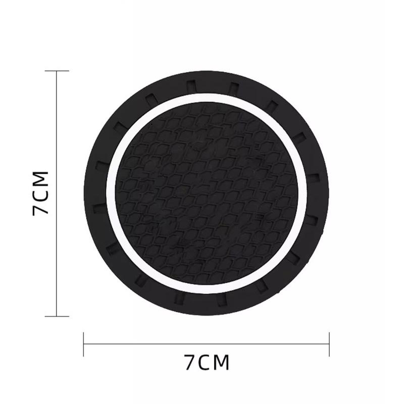 2Pcs Car Logo Water Cup Slot Anti Slip Mat Coaster For BMW MINI Cooper R53 R52 R50 One JCW Clubman Countryman WORKS Accessories