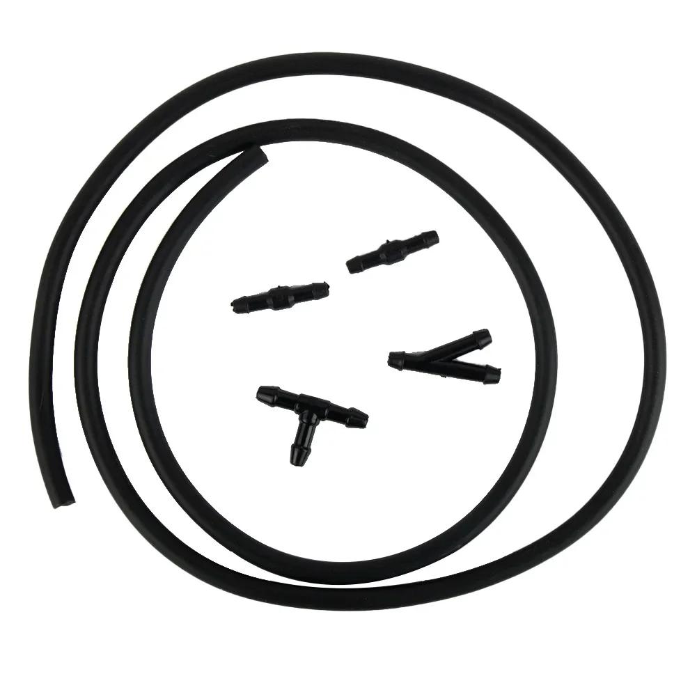 Kits Hose Hose Connectors Rubber&Plastic Washer Jet Windshield Car For Nozzle Pump T-Type Tube Pipe High Quality