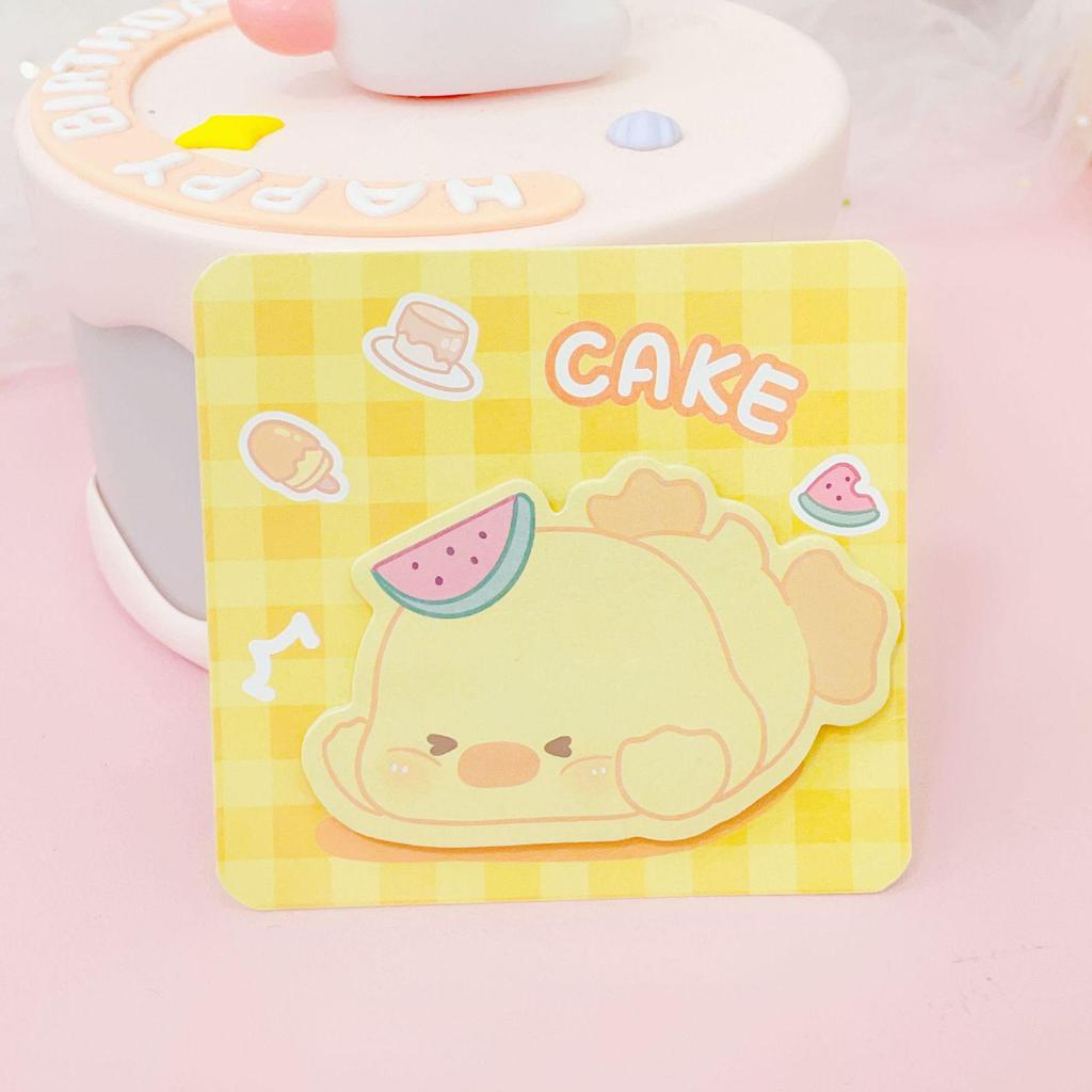 Charming Japanese-Style Sticker Set: Cartoon, Student, Portable, Irregular-Shaped Sticky Notes for Office & Home