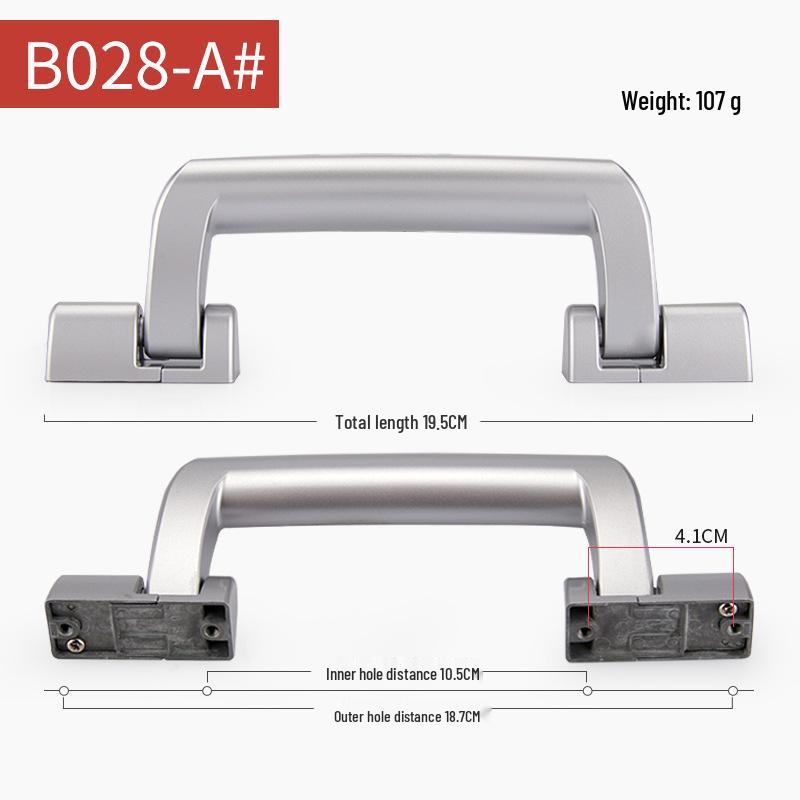 Aluminium-Trolley-Koffer Koffergriff: Hartschalen-Zubehör für Reisegepäck.