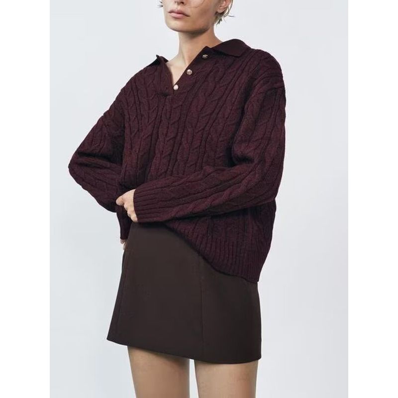 Za2025 Spring New Women's Clothing High Waist Slimming All-Matching A- line Sheath Skirt Mini Skirt 2334797