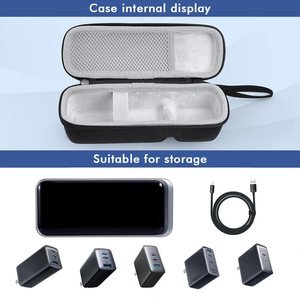 Carrying Case Shockproof Travel Protective Case EVA Anti-scratch Hardshell Case for Anker Prime 20000mAh Power Bank 200W&Charger