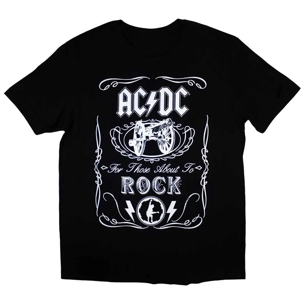 Ac High Voltage 1975 Dc Black Men T Shirt Women Short Sleeves Hip Hop Streetwear Harajuku Trendy Pure Cotton Casual Loose Tees