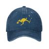 Australia Kangaroo Southern Cross Unisex Unstructured Baseball Caps Aussie Flag Distressed Denim Hat Outdoor Adjustable Snapback