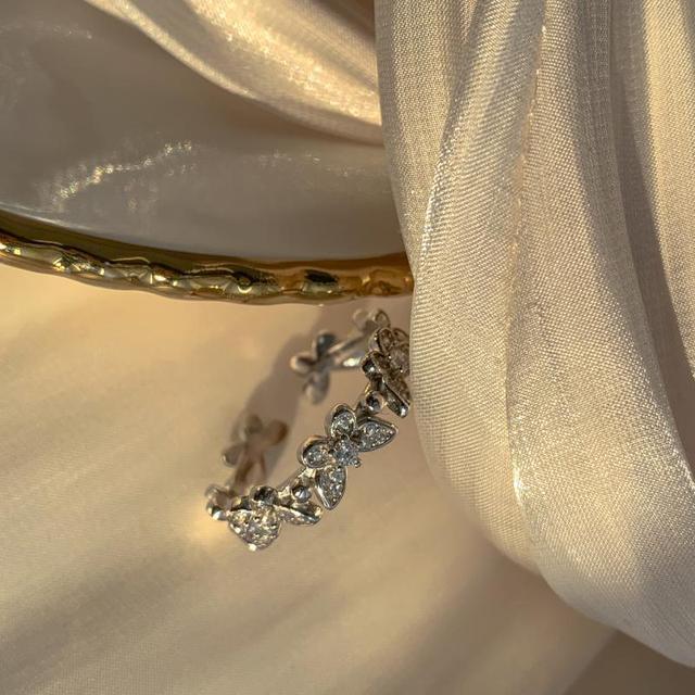 925 Sterling Silber Schmetterling Offener Fingerring Für Frauen Mädchen Mode Party Hochzeit Schmuck Jz060