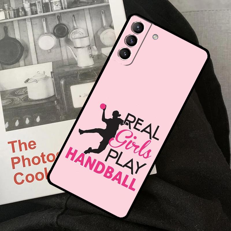 Handball Sport Phone Case For Samsung Galaxy S24 S22 S23 Ultra S20 S21 S24 FE S9 S10 Note 10 Plus 20 Ultra
