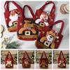 Elk Gift Plush Bag Santa Candy Bags Lovely Christmas Present Bags  Ornament