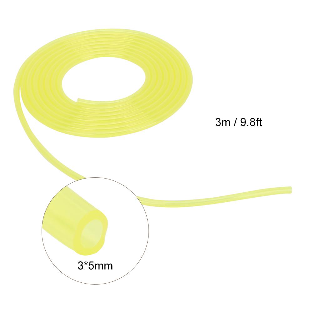 3 Meters Yellow Hose Fuel Pipe Petrol Tube Lawn Mower Trimmer Accessories (2*3.5mm)