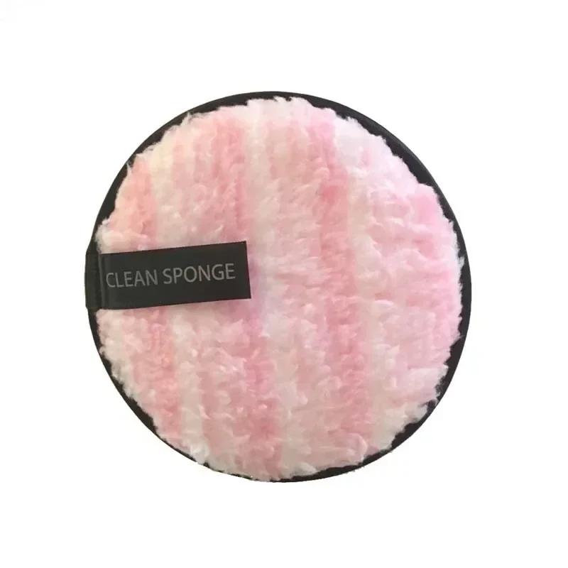 1Pcs Fiber Makeup Remover Pad Reusable Face Clean Sponge Cloth Towel Cosmetic Puff Make Up Accessories