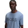 Boss Mens Striped Logo Regular T-Shirt