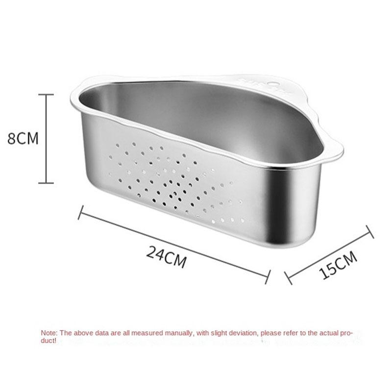 

Треугольная корзина для слива из нержавеющей стали 304 для мойки, фильтр для раковины, полка для хранения воды, мойка, хранение полотенец