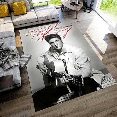 Elvis Presley Carpet Perfect for Living Rooms Game Room Study Room Entryway Antislip Carpet Decorate Offices