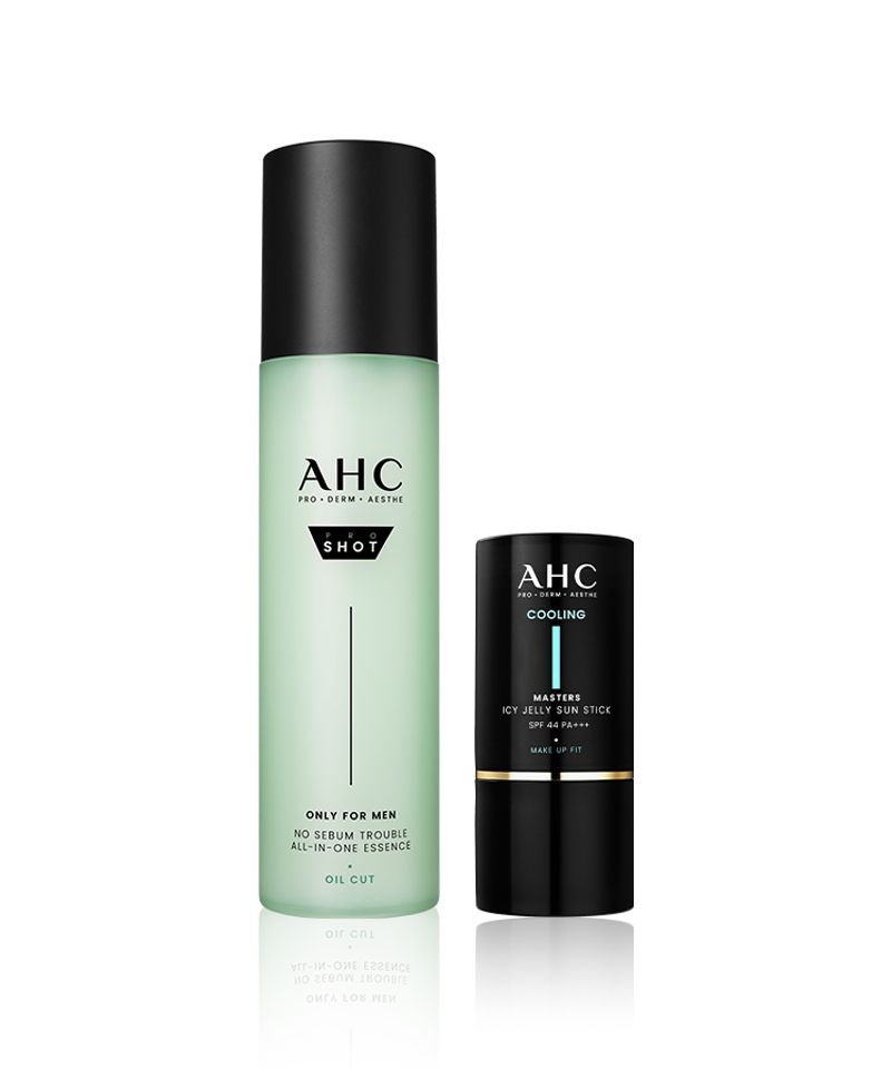 Pro Shot Only For Men No Sebum Trouble All-in-One Essence 200ml + Jelly Sun Stick 14g