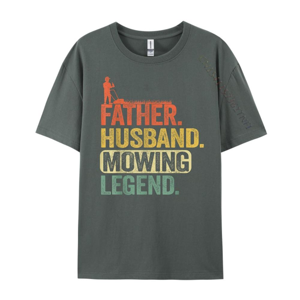 Père Mari Légende de la Tonte Jardinier Papa Tonte de Pelouse XS T-shirts Graphiques Streetwear Homme Slogan