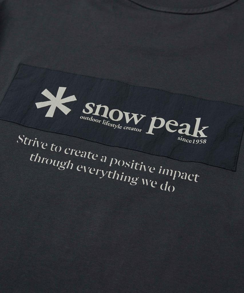 Snow Peak Aerocool W Patch Short Sleeve T XL DNV Short Sleeve T-shirt,