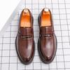 New Autumn Winter Texture Simple Men's Comfortable Non-slip Men's Vintage Advanced Leisure Luxury Business Office Oxford Shoes