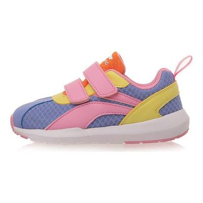 Li Ning Sports Lifestyle Serie Rutschfeste Abriebfeste Freizeitschuhe Kinder Sneaker Pink Blau YKAP148-32