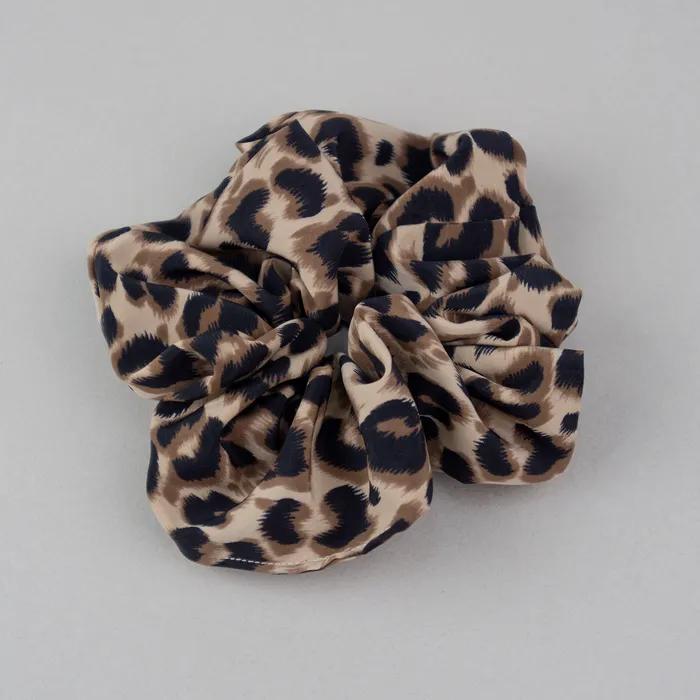 Mocha Leopard Scrunchie