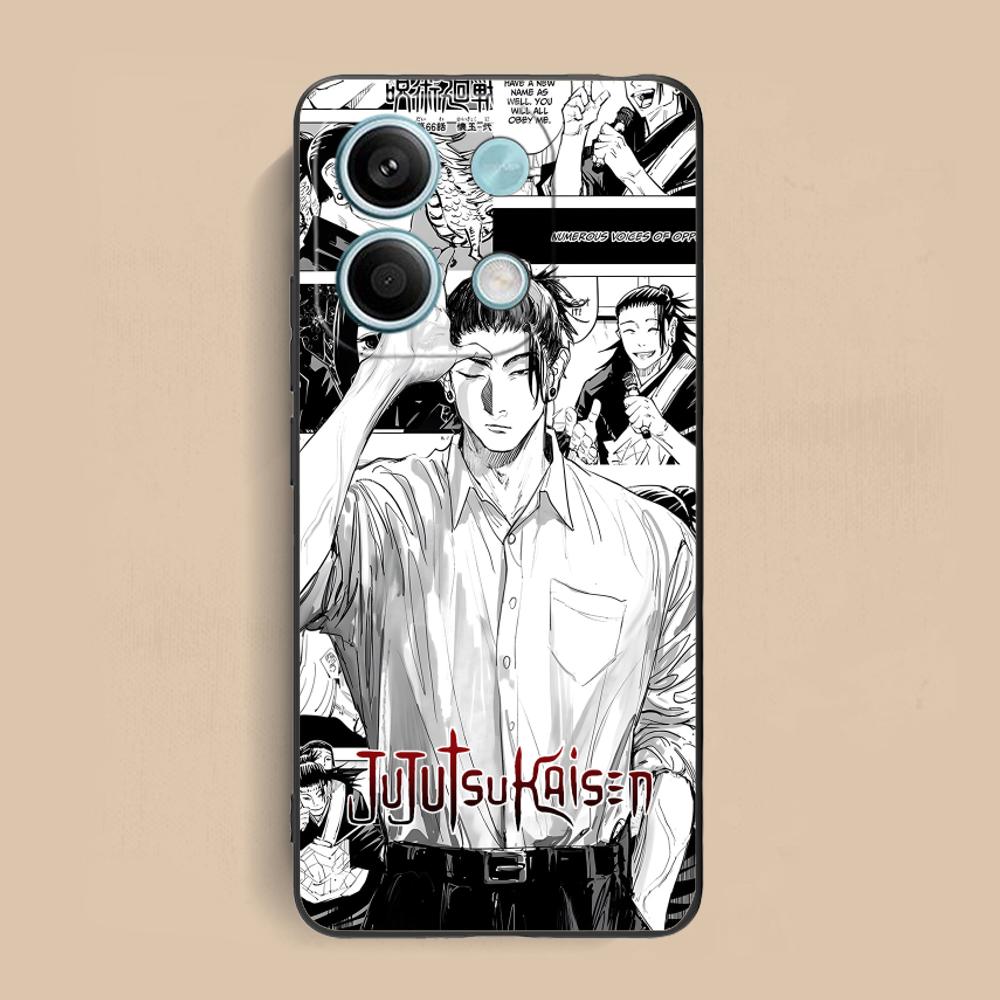 Jujutsu Kaisen Geto Suguru Phone Case for Xiaomi Redmi Note 14 13 12 11 S Pro Plus 4G 5G Colorful Printing Cover Luxury Pretty