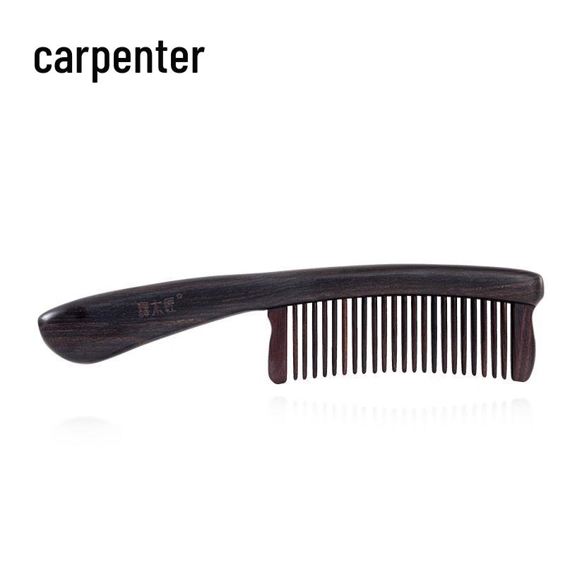 Tan Mujiang Black Ebony Wooden Comb Gift Set